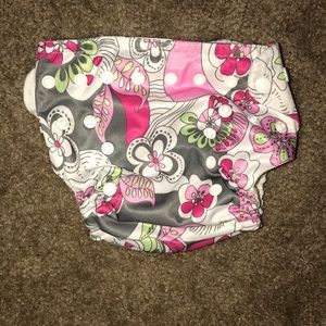 Sunbaby baby girl flower cloth diaper